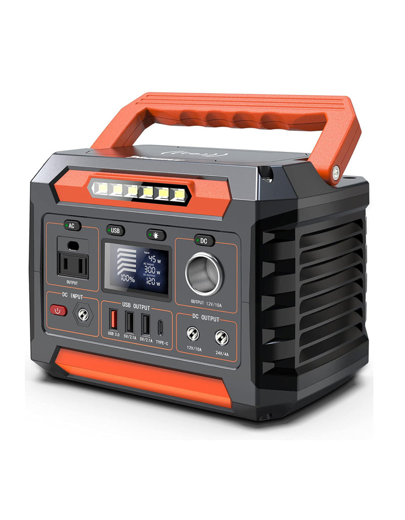 E300-300W Portable Power Station, 299Wh/80818mAh Solar Generator