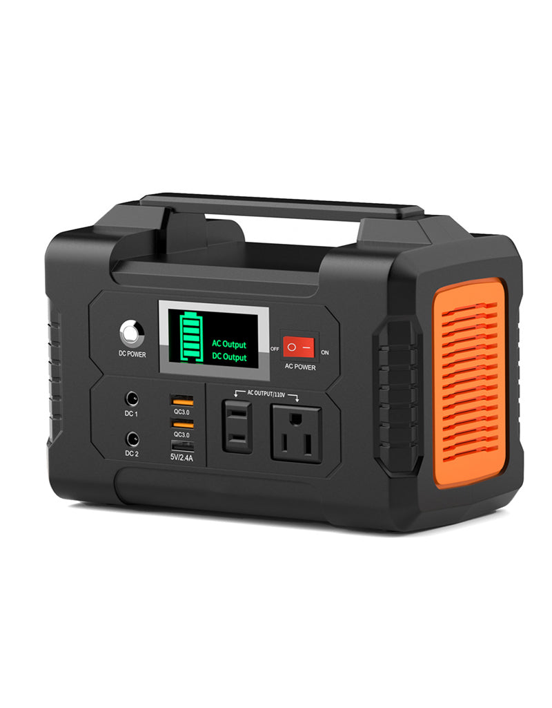 E200-200W Portable Power Station, 40800mAh Solar Generator With 110V AC Outlet/2 DC Ports/3 USB Ports