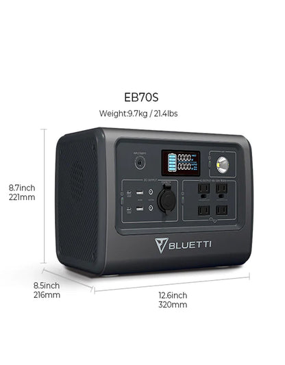Portable Power Station EB3A, 268Wh LiFePO4 Battery Backup 600W