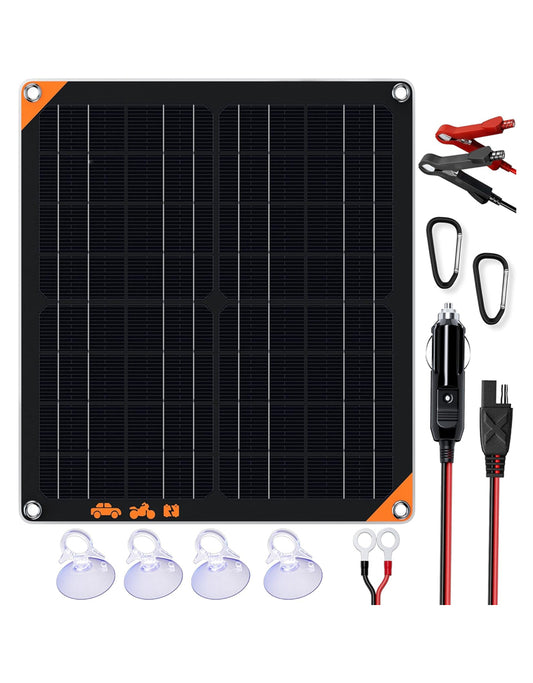 20W 12V Solar Panel Car Portable  Battery Charger