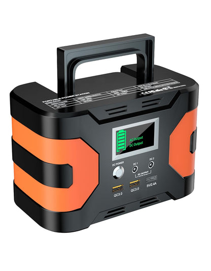 E150- 150W Portable Power Station+60W Solar Panel, 2 x 150W AC Outlets, 166Wh/45000mAh